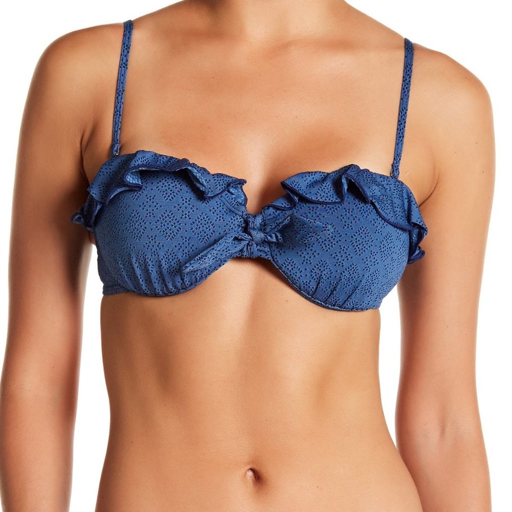 ✨Lucky Brand (NWT) Junior's Bikini Top Size M - Picture 1 of 4